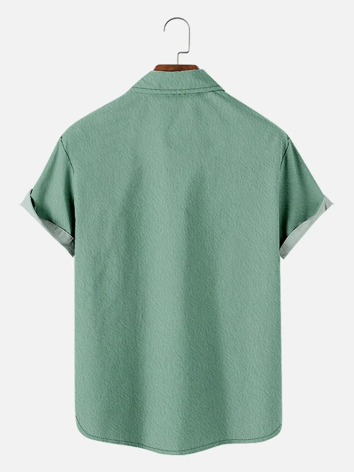 Men's Retro Stripe Customizable Bowling Short Sleeve Shirt ElevenOasis