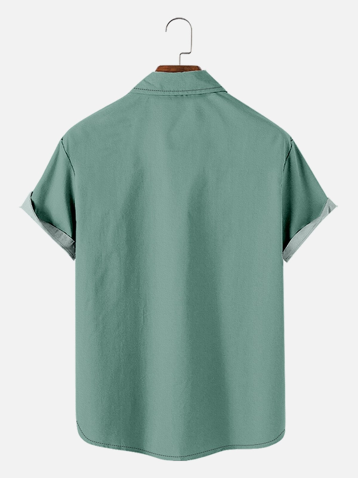 Tall Men's Striped Everyday with Toucan in a Cocktail Glass Short Sleeve Shirt ElevenOasis