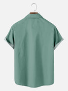 Tall Men's Striped Everyday with Toucan in a Cocktail Glass Short Sleeve Shirt ElevenOasis