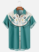 Men's Atomic Western Space Short Sleeve Shirt ElevenOasis