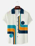 Men's Groovy Geometric Short Sleeve Shirt 