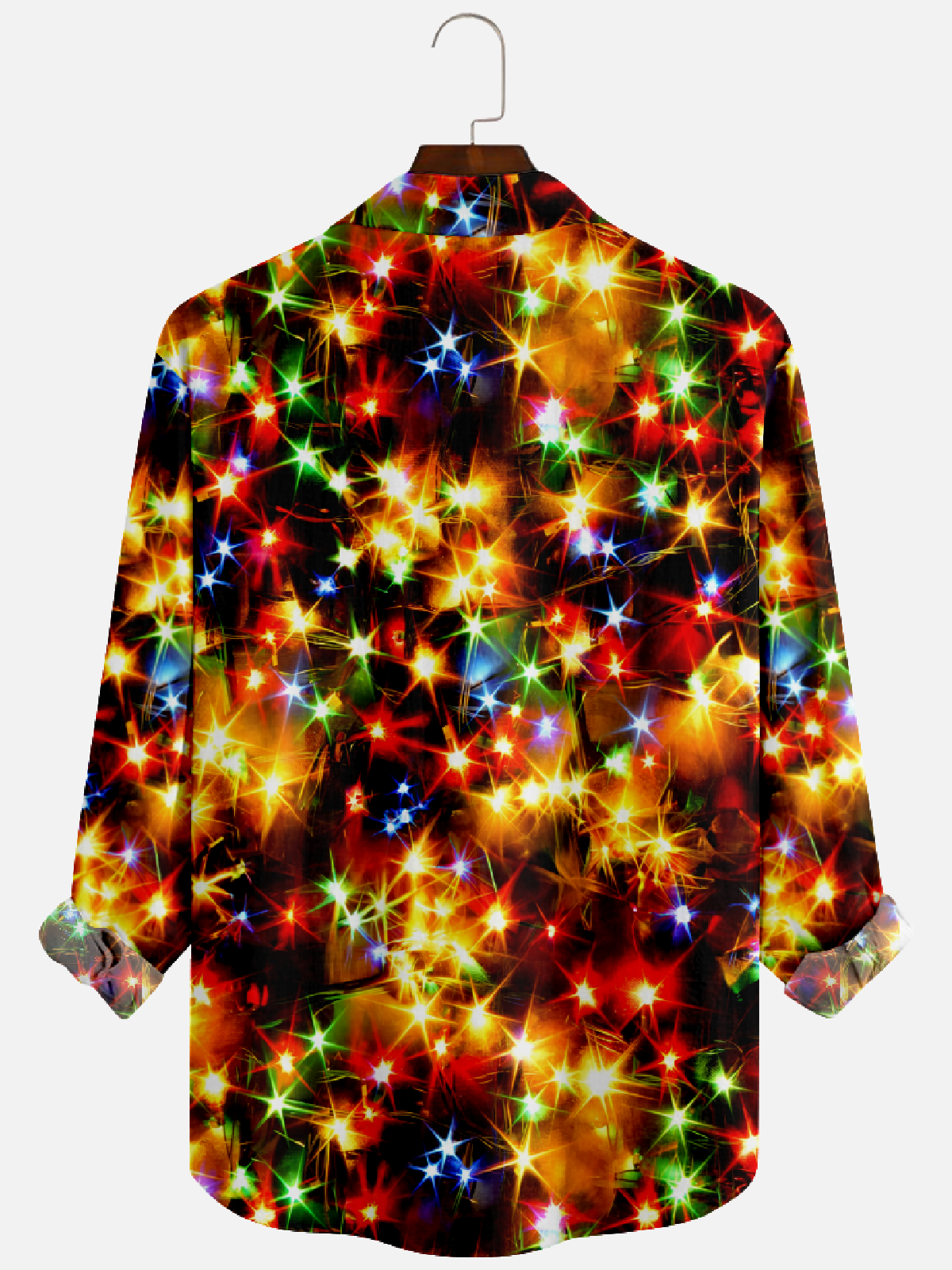 Men's Colorful Flashlight Long Sleeve Shirt Eleven Oasis