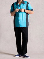 Men's Classic Bowling League Short Sleeve Shirt ElevenOasis