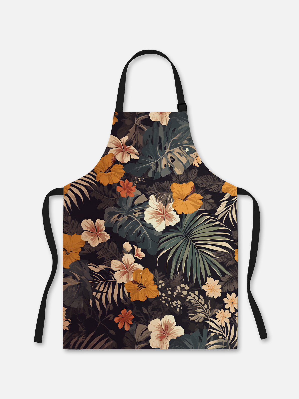 Vintage Hibiscus Kitchen Apron Eleven Oasis