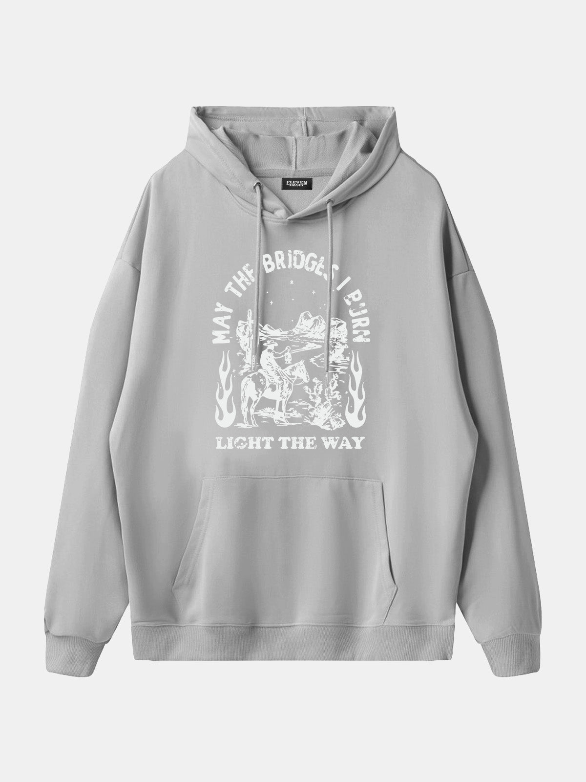 Western Rider Burn Light the Way Hoodie Eleven Oasis