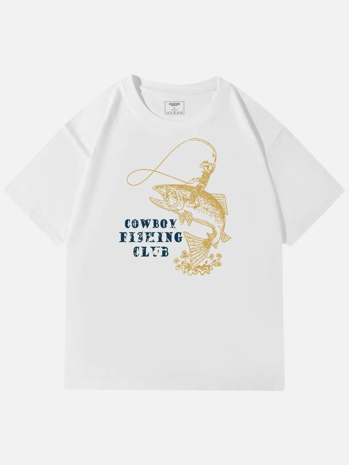 Cowboy Fishing Club Graphic Cotton T-Shirt Eleven Oasis