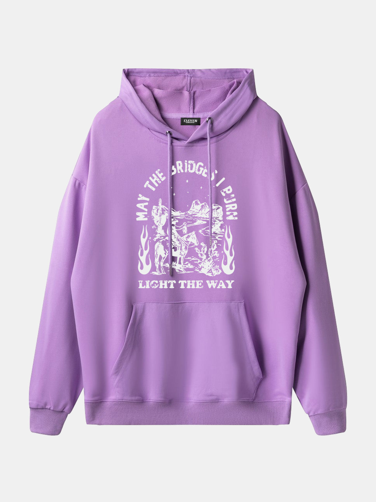 Western Rider Burn Light the Way Hoodie Eleven Oasis