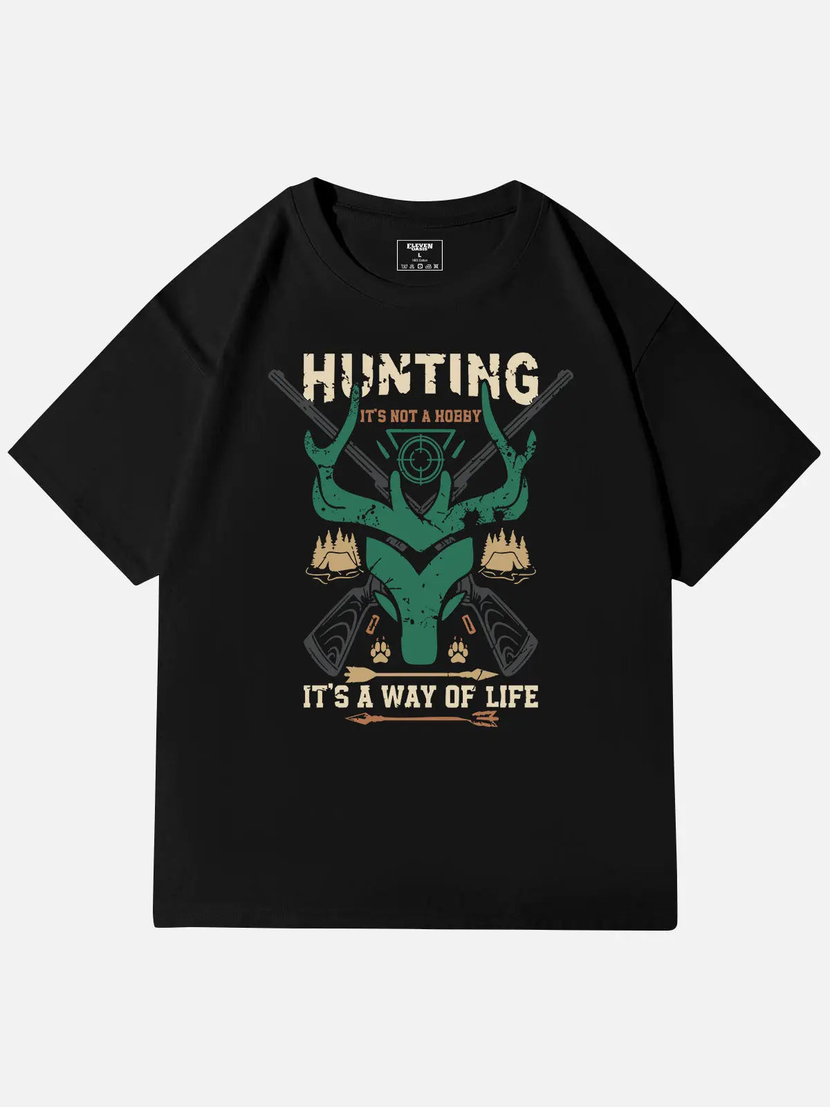 Hunting "It's a Way of Life"Cotton T-Shirt Eleven Oasis