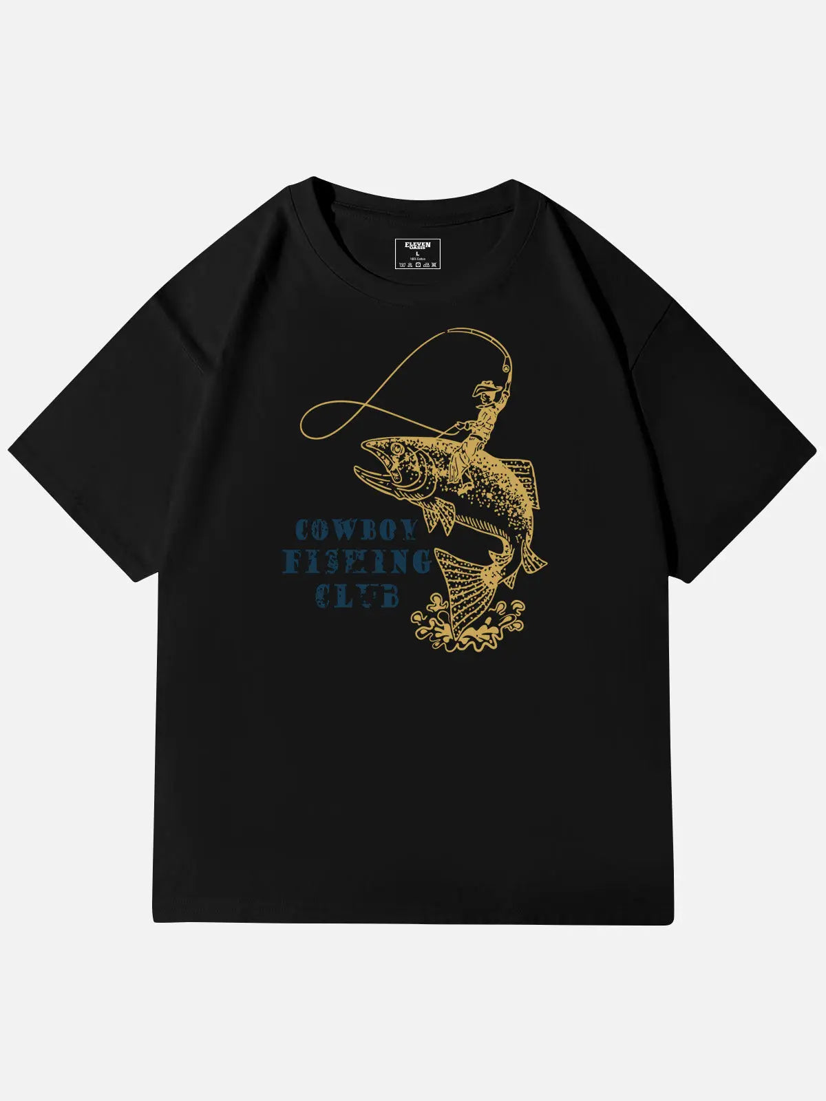 Cowboy Fishing Club Graphic Cotton T-Shirt Eleven Oasis