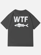 WTF Where's The Fish Graphic Cotton T-Shirt Eleven Oasis