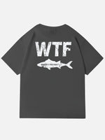 WTF Where¡¯s The Fish Graphic Cotton T-Shirt Eleven Oasis
