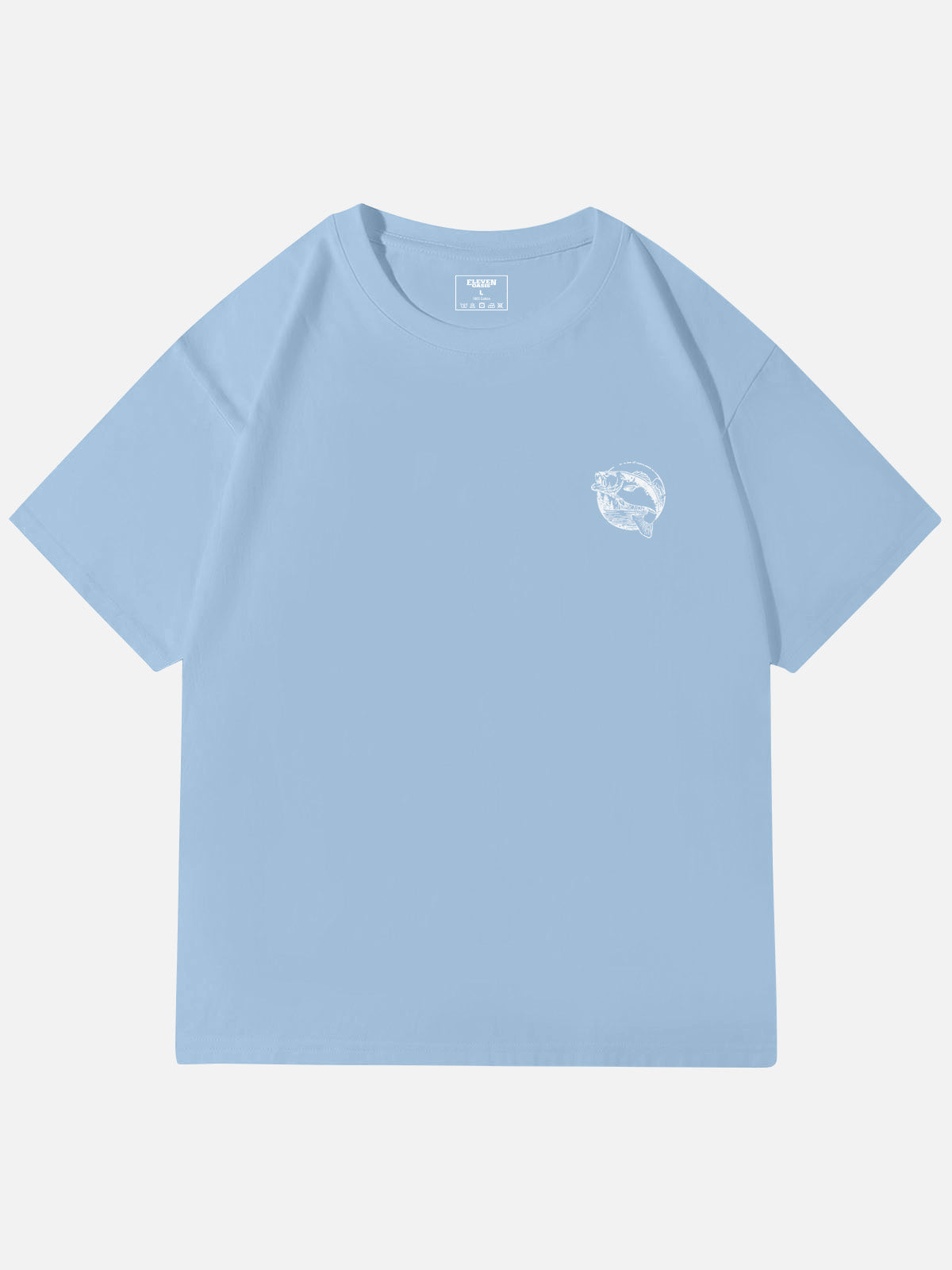 WTF Where¡¯s The Fish Graphic Cotton T-Shirt Eleven Oasis