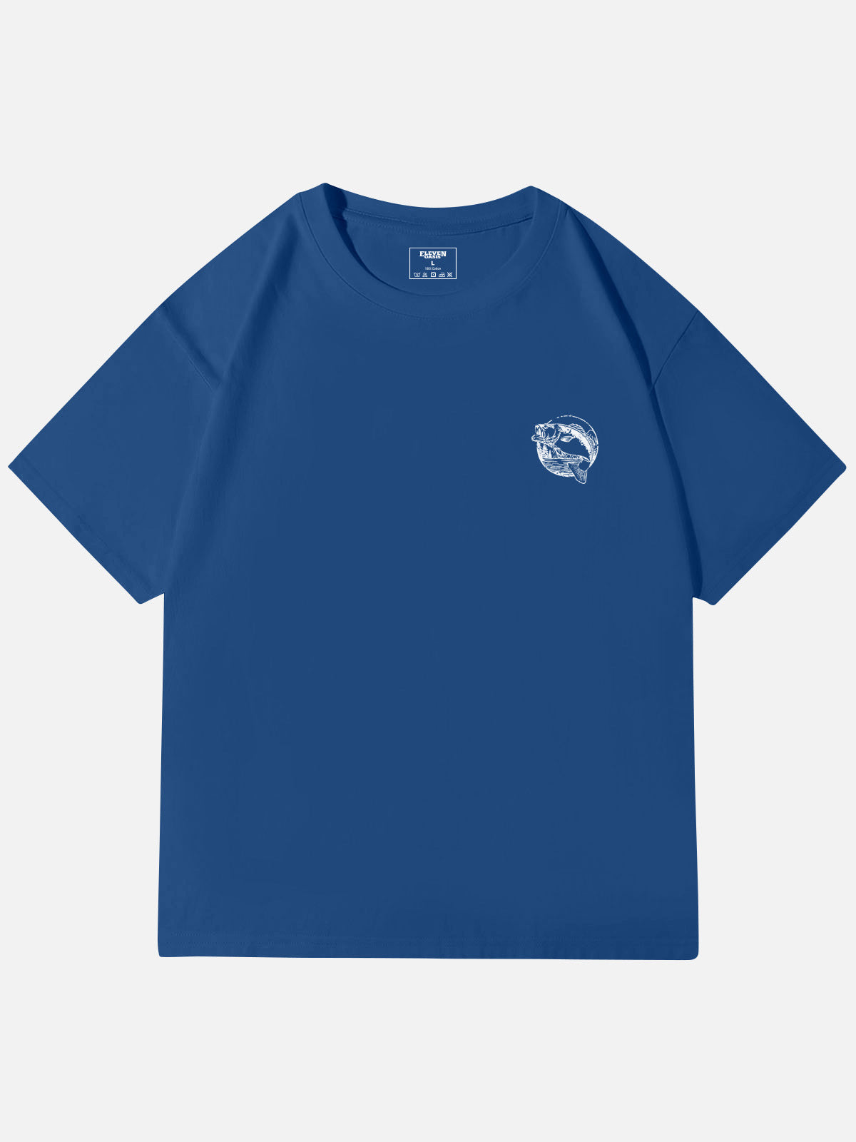 WTF Where¡¯s The Fish Graphic Cotton T-Shirt Eleven Oasis