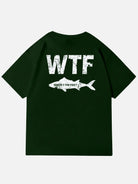 WTF Where's The Fish Graphic Cotton T-Shirt Eleven Oasis