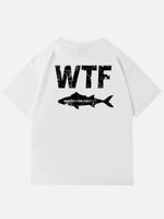 WTF Where¡¯s The Fish Graphic Cotton T-Shirt Eleven Oasis