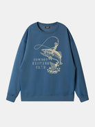 Cowboy Fishing Club Graphic Sweatshirt Eleven Oasis
