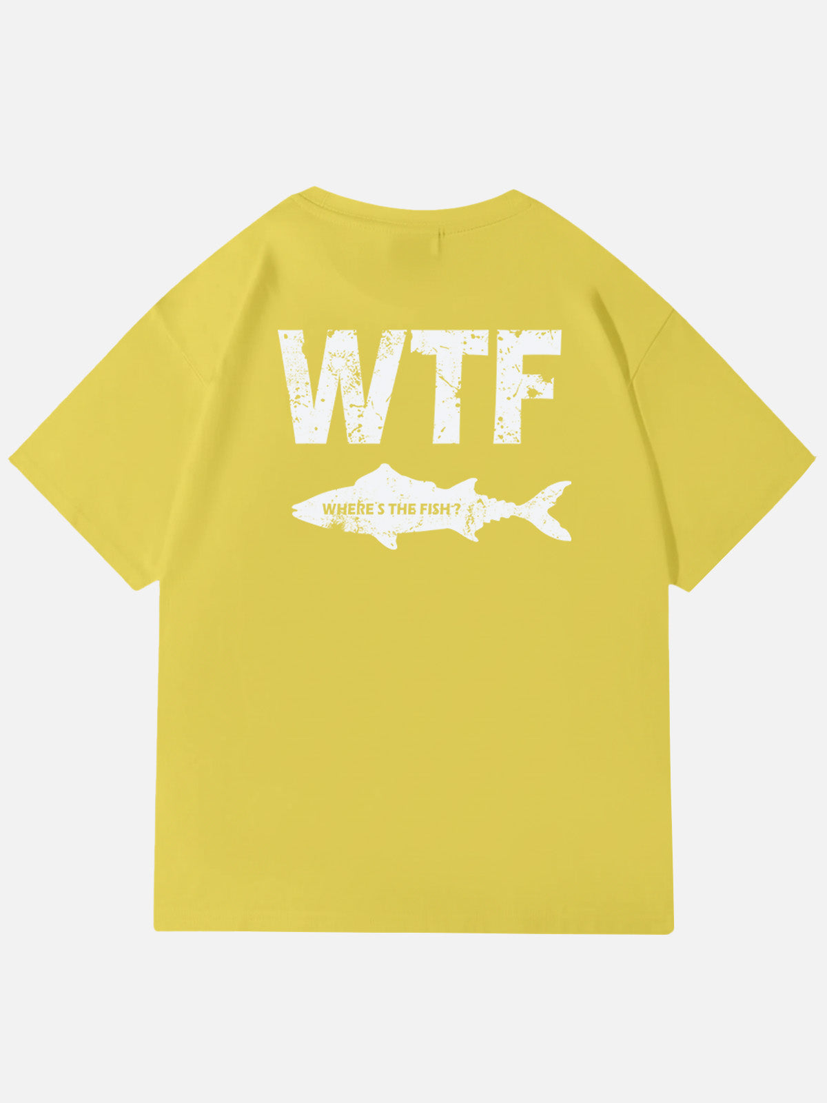 WTF Where¡¯s The Fish Graphic Cotton T-Shirt Eleven Oasis