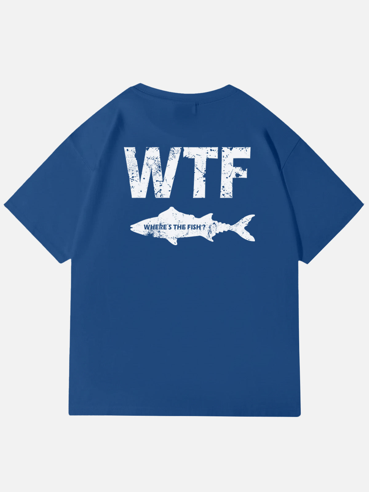WTF Where¡¯s The Fish Graphic Cotton T-Shirt Eleven Oasis