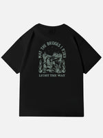 Western Rider Burn Light the Way Cotton T-Shirt Eleven Oasis