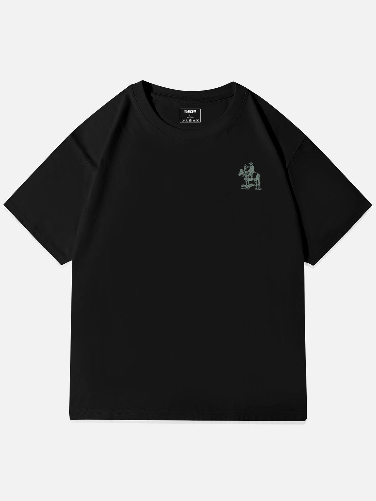 Western Rider Burn Light the Way Cotton T-Shirt Eleven Oasis