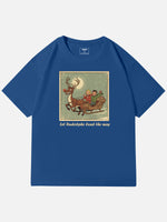 Let Rudolph Lead the Way Christmas Cotton T-Shirt Eleven Oasis