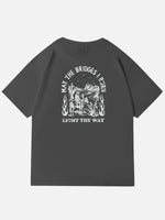 Western Rider Burn Light the Way Cotton T-Shirt Eleven Oasis