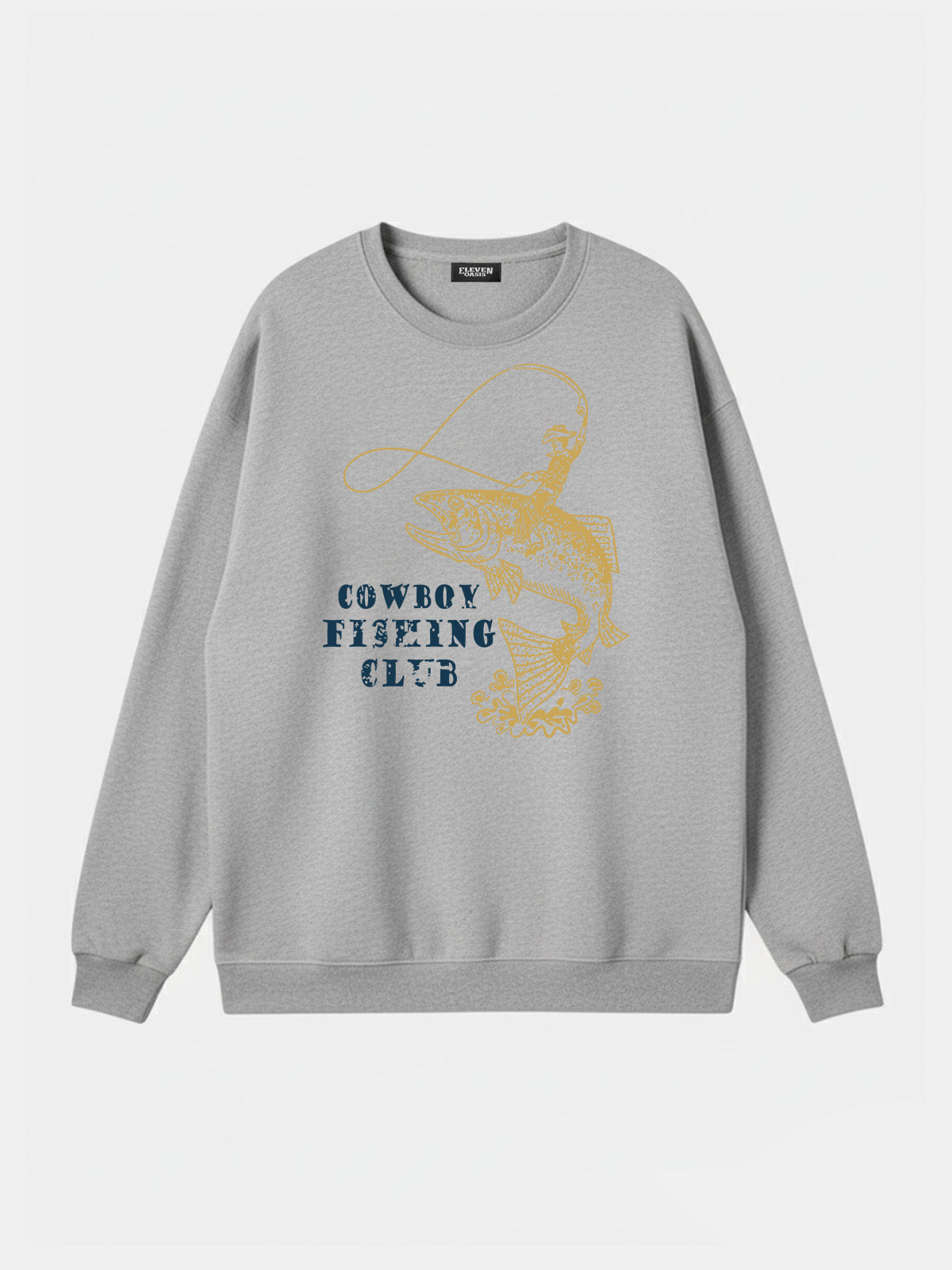 Cowboy Fishing Club Graphic Sweatshirt Eleven Oasis