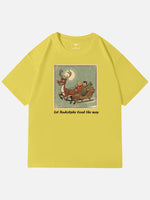 Let Rudolph Lead the Way Christmas Cotton T-Shirt Eleven Oasis