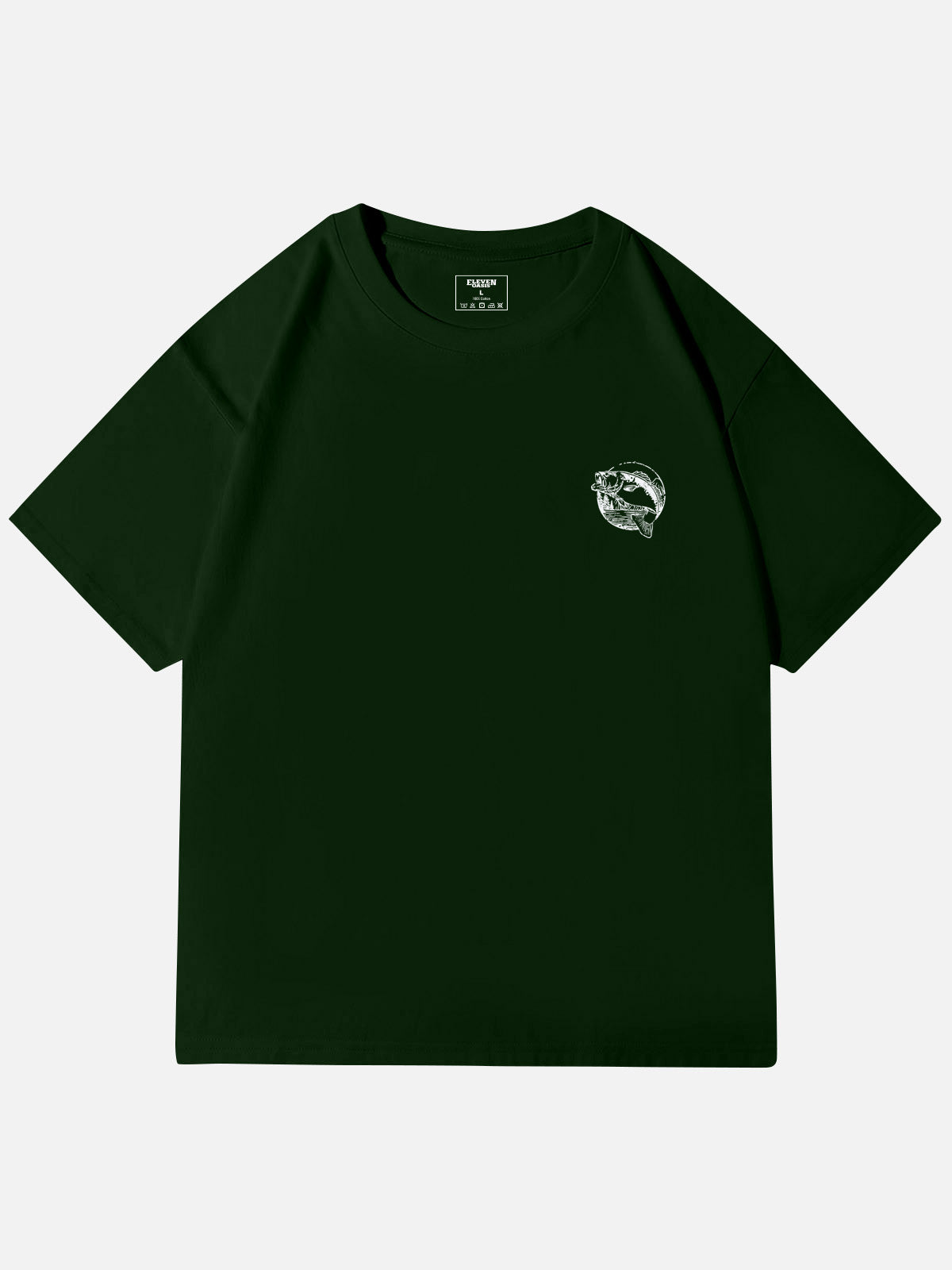 WTF Where¡¯s The Fish Graphic Cotton T-Shirt Eleven Oasis