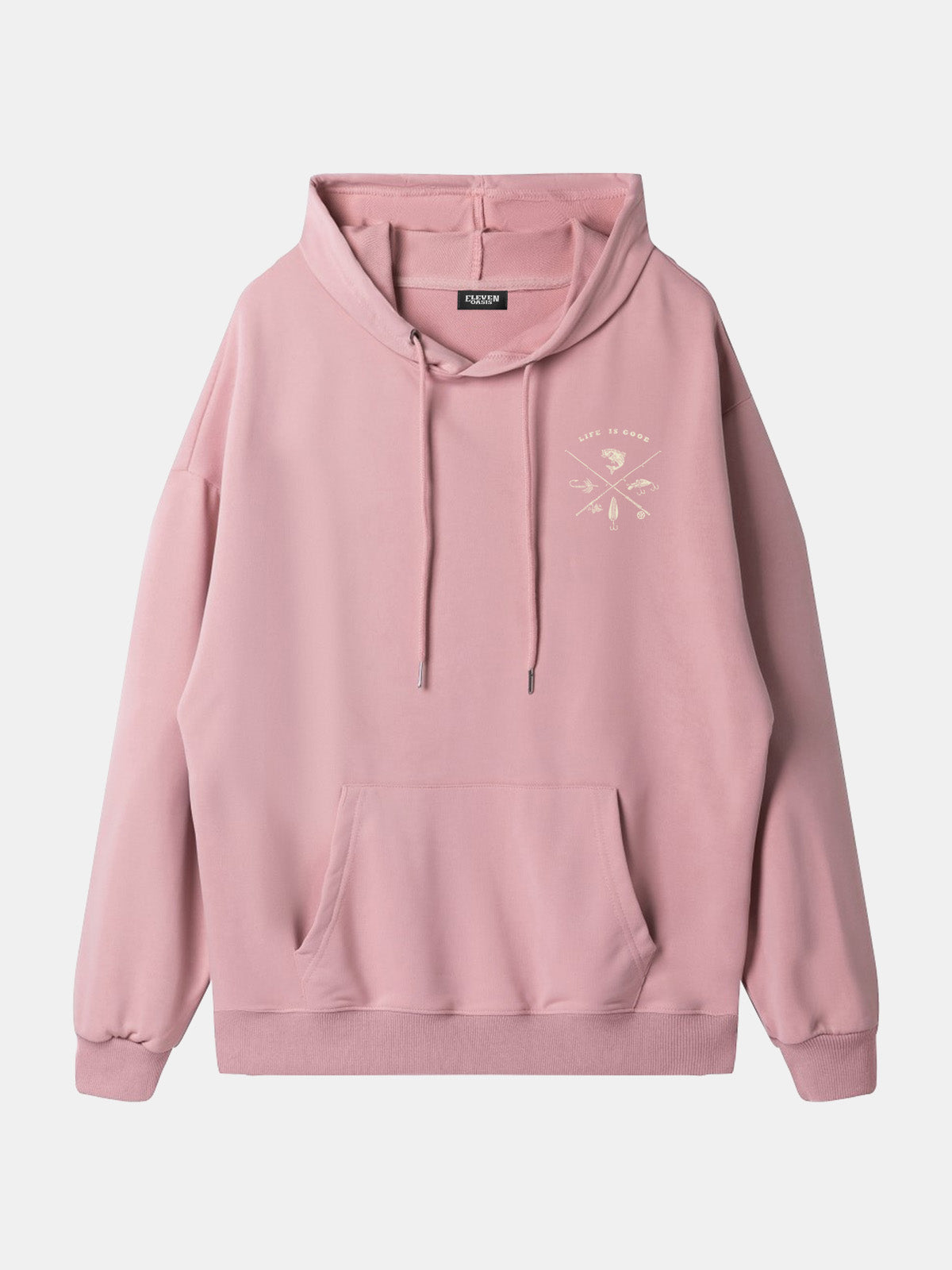 Life Is Good Fishing Crest Hoodie Eleven Oasis