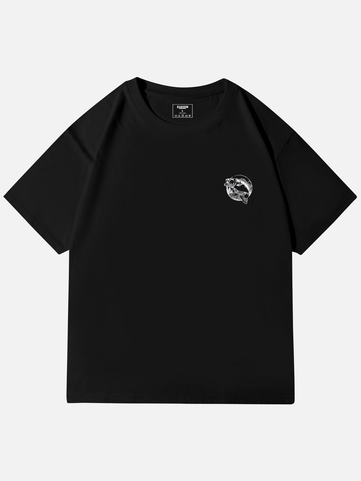 WTF Where¡¯s The Fish Graphic Cotton T-Shirt Eleven Oasis