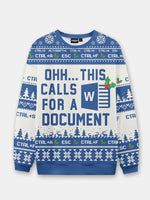 Ugly Christmas Sweater Spreadsheet Excel Spreadsheet Sweatshirt Eleven Oasis