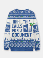 Ugly Christmas Sweater Spreadsheet Excel Spreadsheet Sweatshirt Eleven Oasis