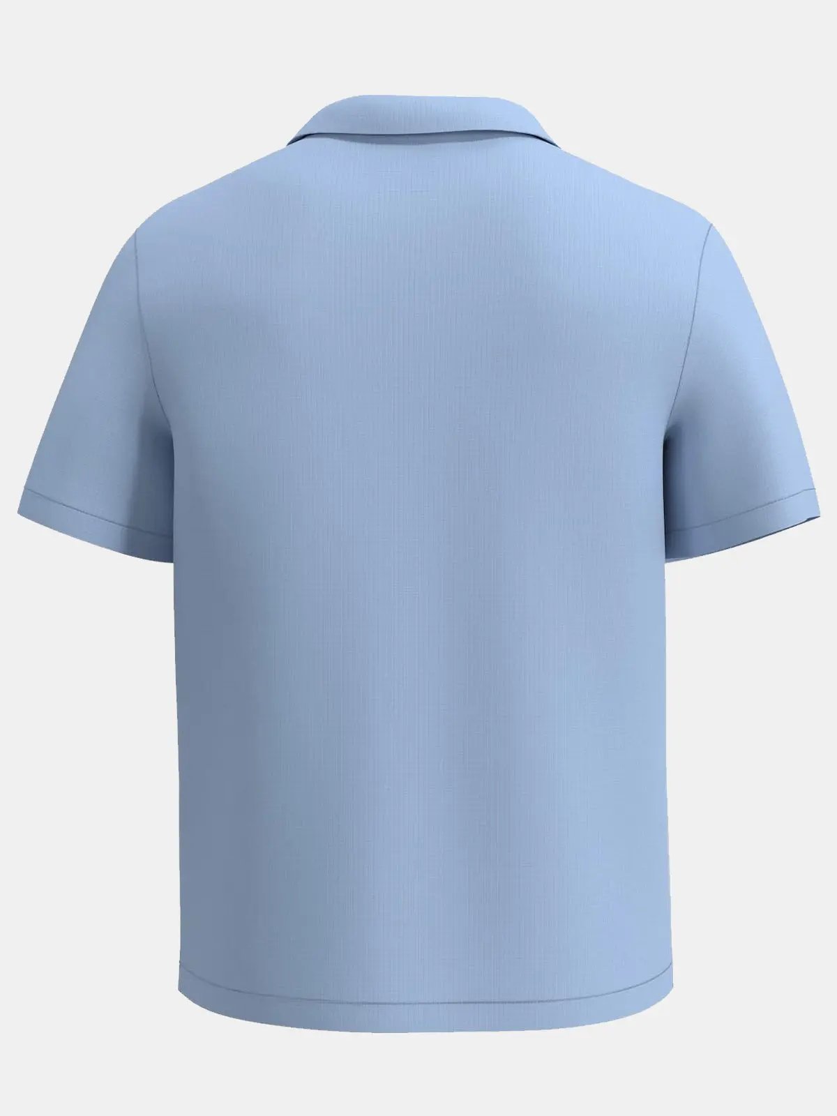 Men's Classic Guayabera Style Bowling Short Sleeve Shirt ElevenOasis