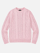 Men's Cable Knit Slim Fit Crew Neck Sweater Eleven Oasis