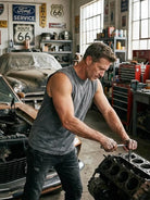 Men's Vintage Washed Cotton Tank Top Eleven Oasis