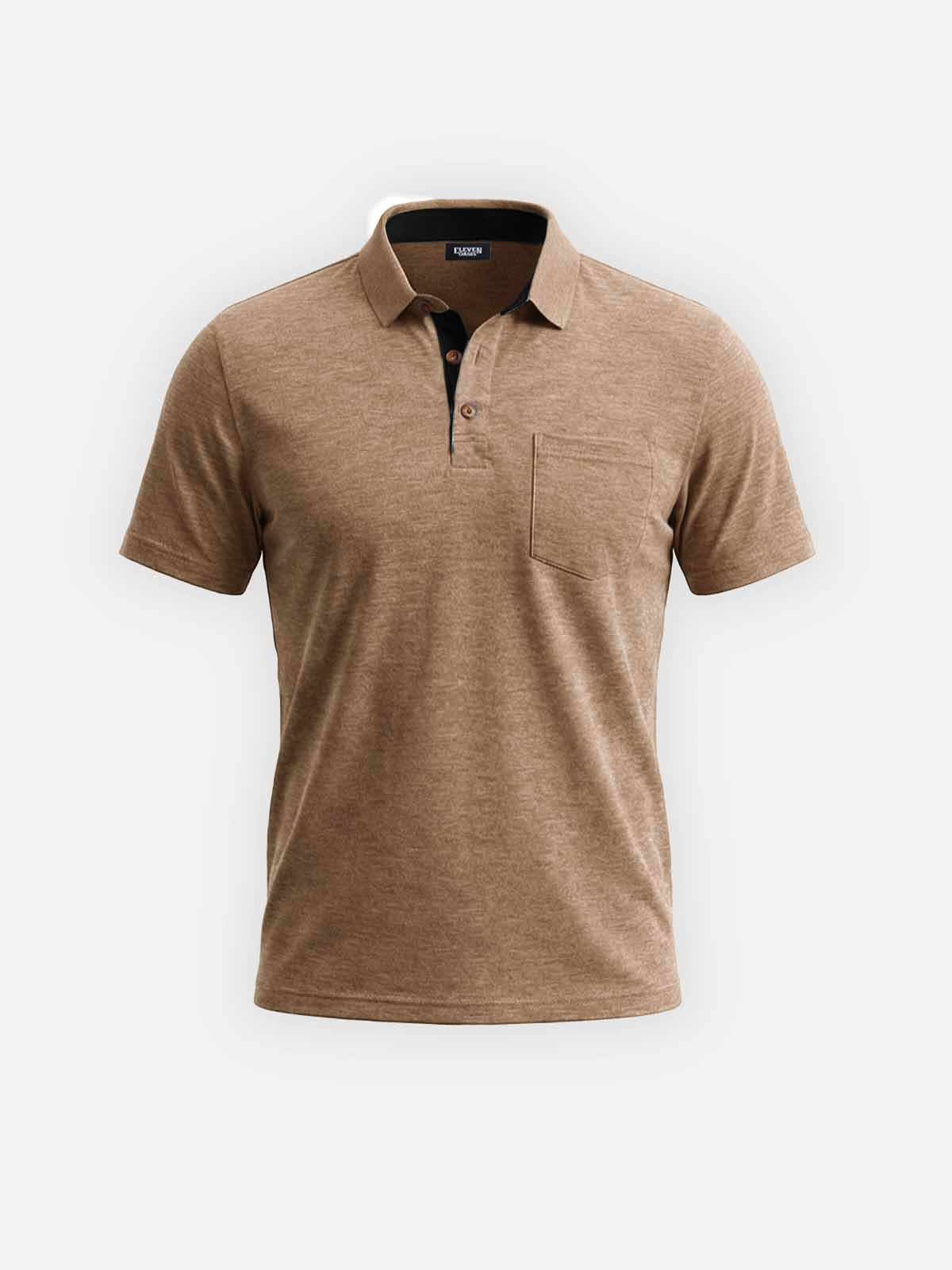 Men's Classic Pocket Polo Short Sleeve Shirt Eleven Oasis