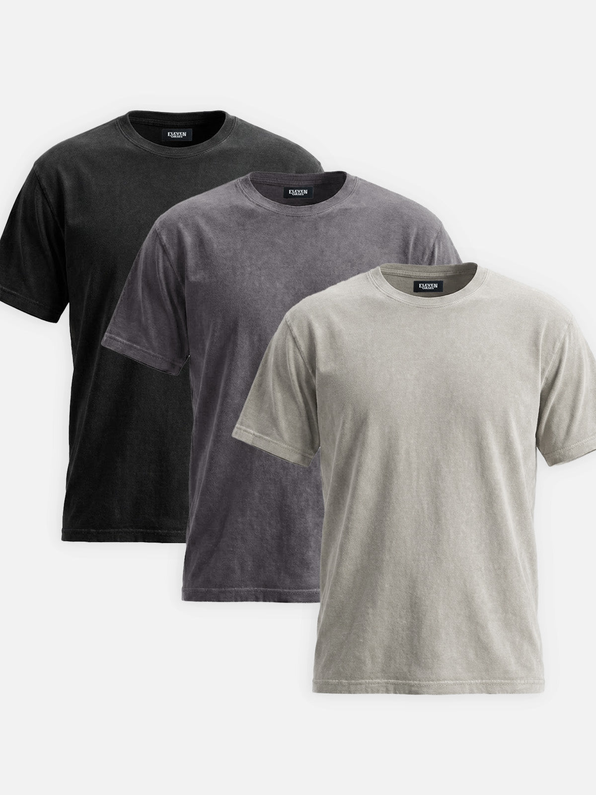 Men's Washed Cotton Short Sleeve T-Shirt ElevenOasis