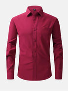 Men's Business Casual Long Sleeve Shirt ElevenOasis