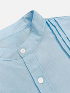 Men's Textured Pleated Panel Long Sleeve Shirt Eleven Oasis