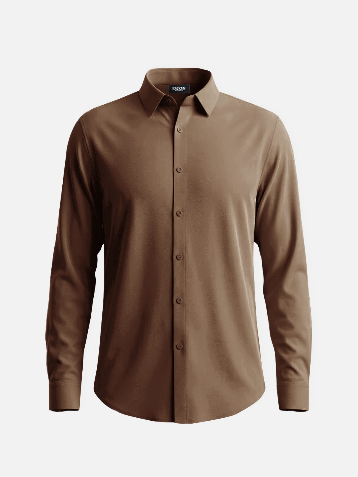 Men's Classic Solid Slim Fit Long Sleeve Shirt Eleven Oasis