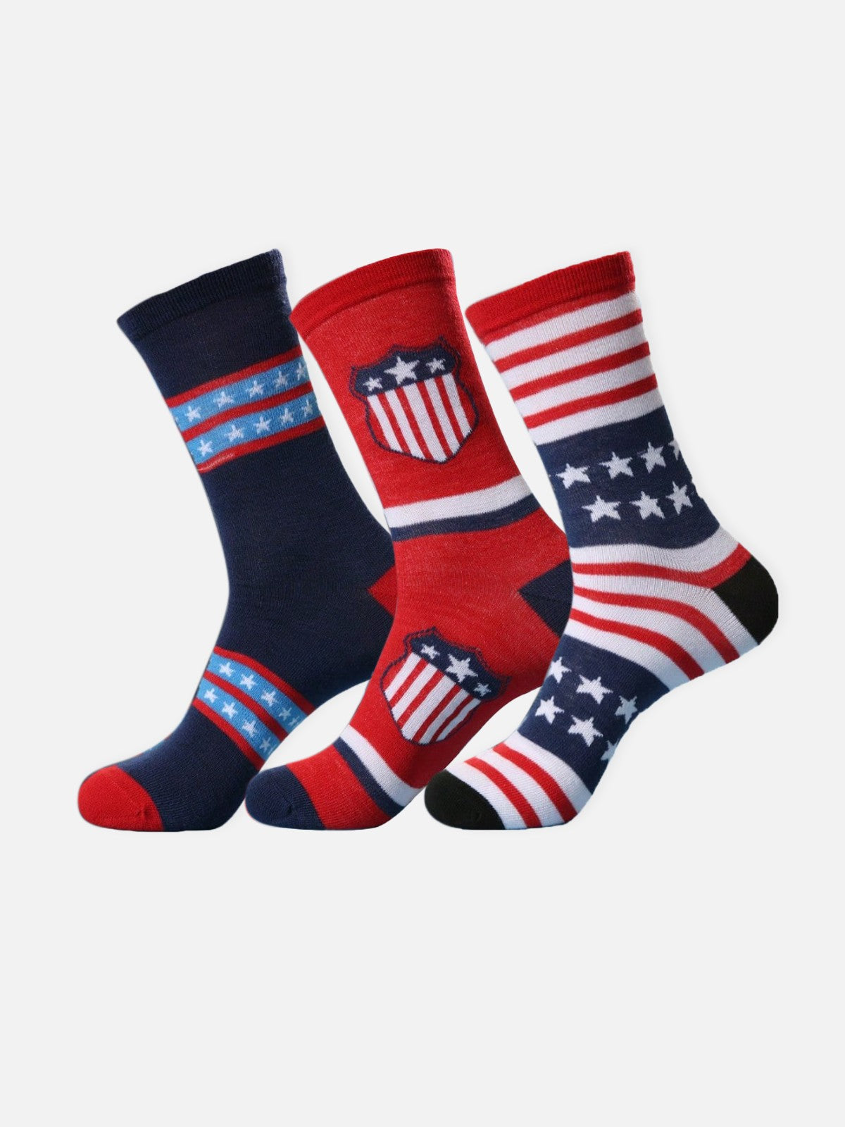 Men's American Flag Pattern Crew Socks Eleven Oasis