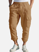 Men's Casual Linen Cargo Jogger Pants ElevenOasis