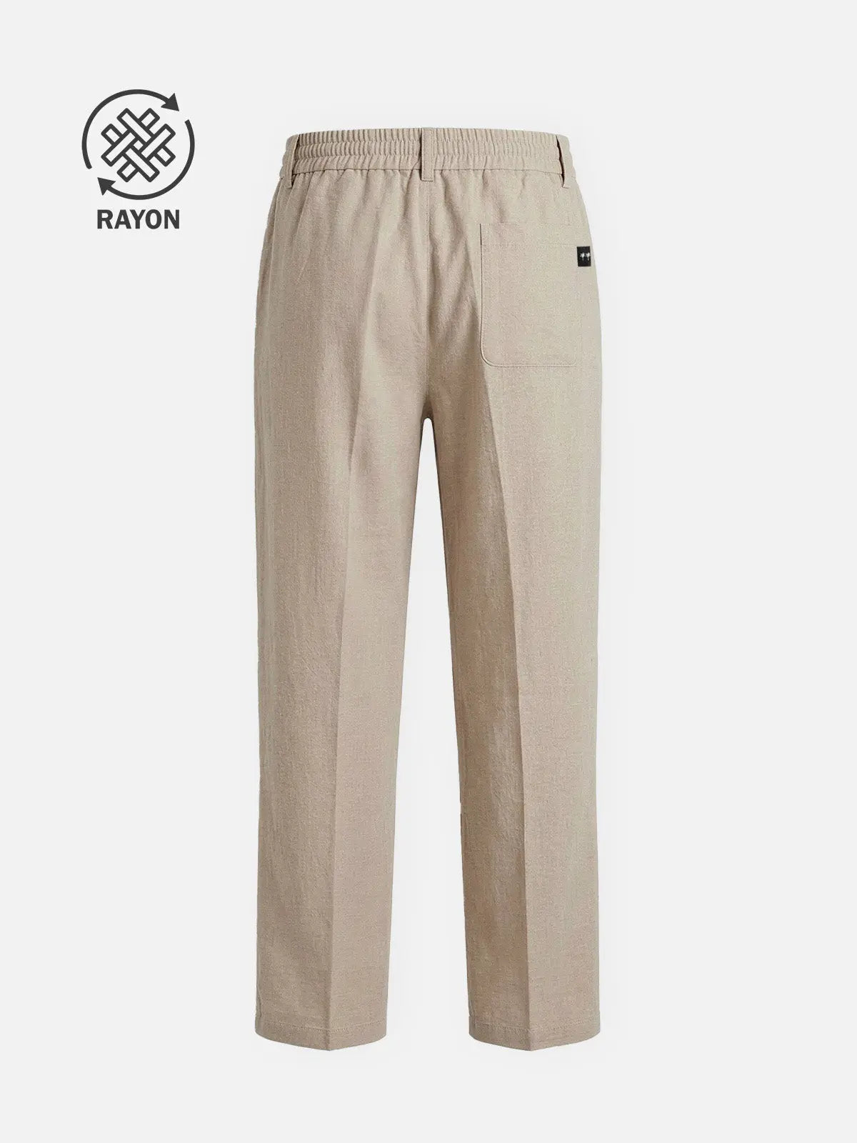 Tall Men's Relaxed Rayon Blend Straight Leg Pants Eleven Oasis