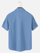 Men's Hawaiian Coconut Tree Oasis Short Sleeve Shirt ElevenOasis