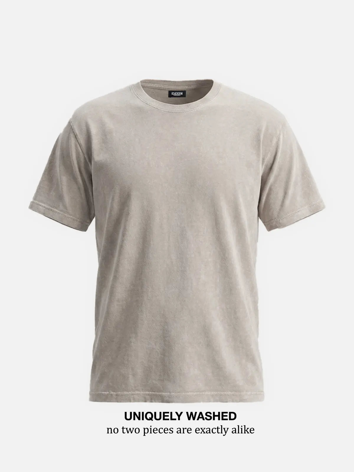 Men's Washed Cotton Short Sleeve T-Shirt ElevenOasis