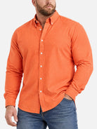 Men's Easygoing 100% Cotton Button Down Shirt 