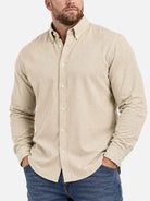 Men's Easygoing 100% Cotton Button Down Shirt 
