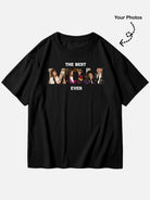 Custom Best Mom Ever Photo Cotton Short Sleeve T-Shirt Eleven Oasis