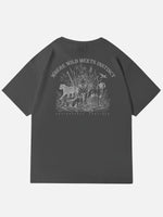 Where Wild Meets Instinct Graphic Cotton T-Shirt Eleven Oasis